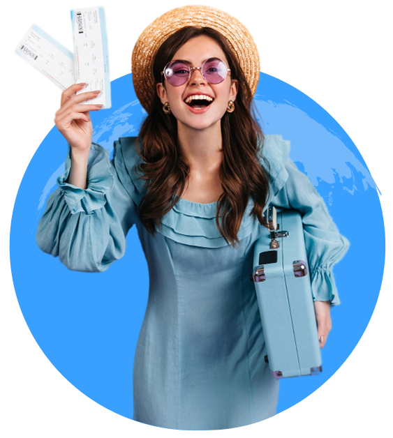Traveler exploring the world